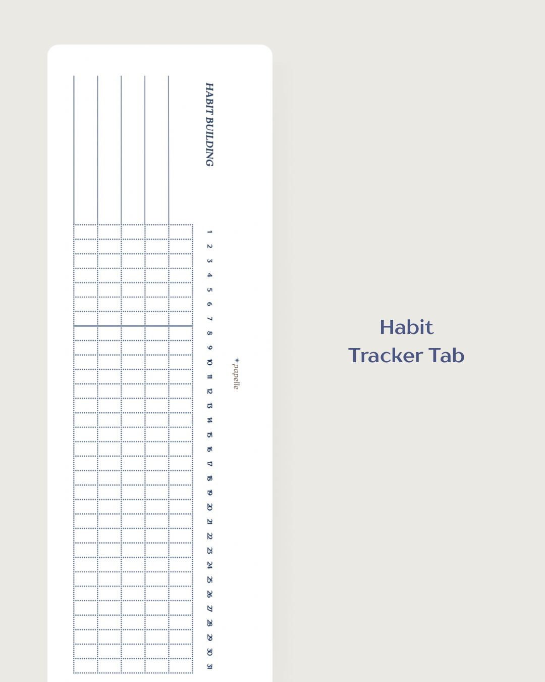 Habit Tracker Tabs