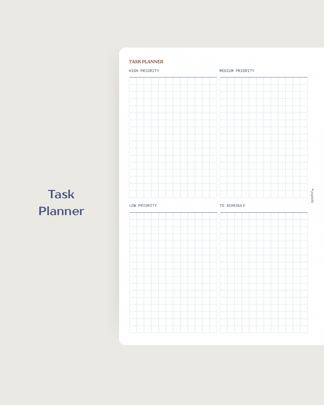 Task Planne Task Planner Insert – Papelle.co