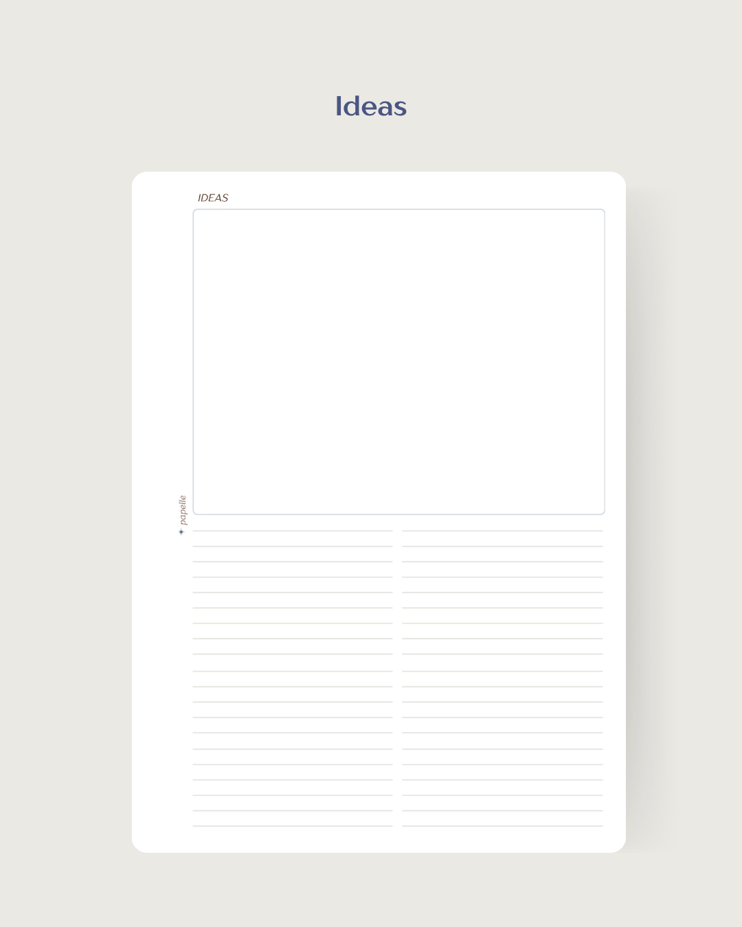 Ideas