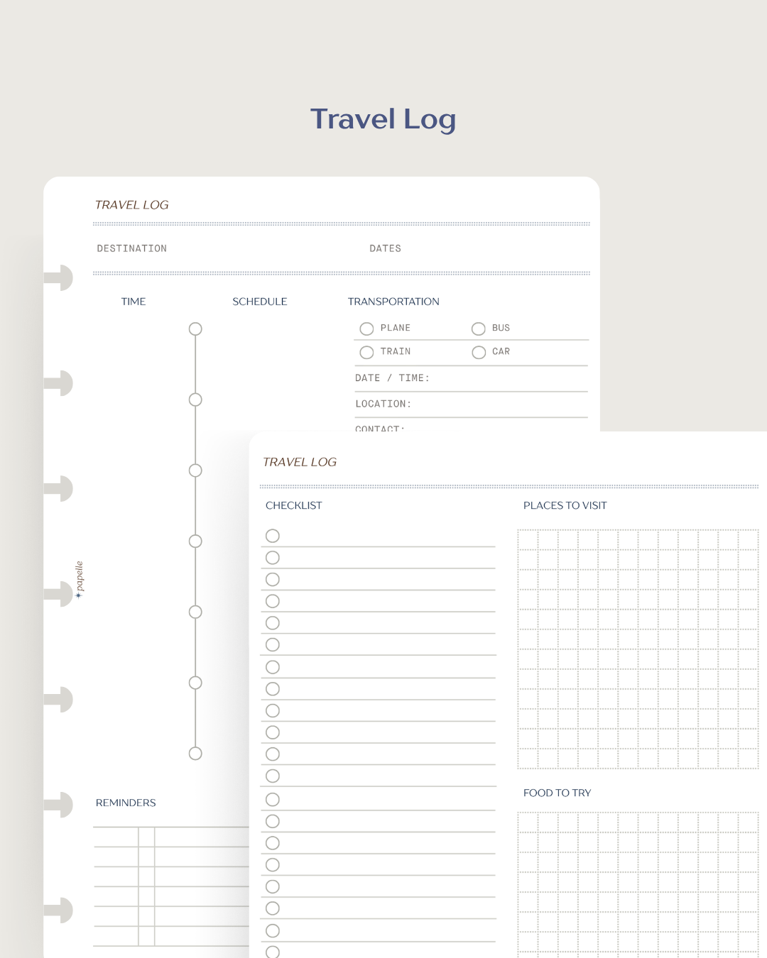 Travel Log